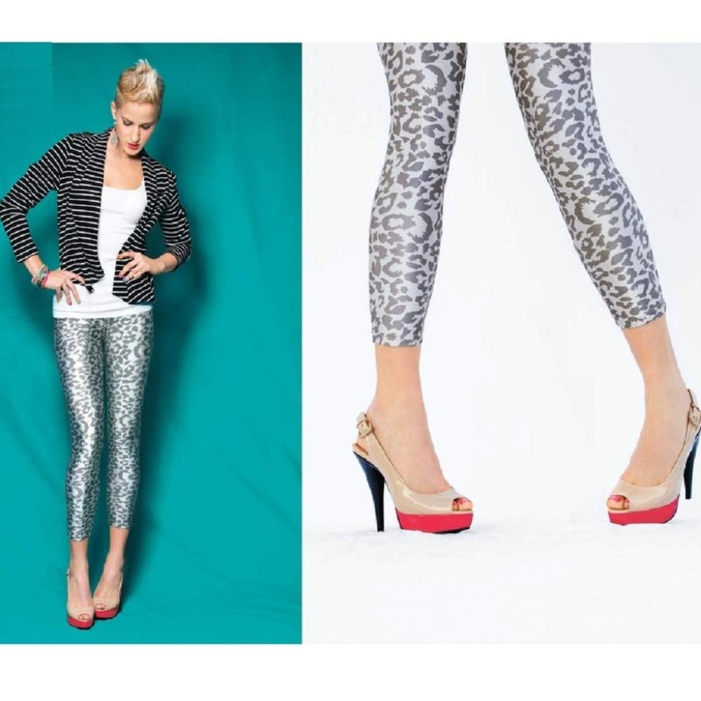 Route 66 Women's Ultra Soft Sleek Cheetah Leopard Printed Fashion Leggings